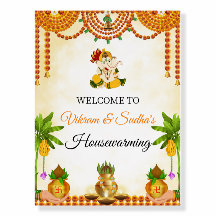 Affiche de bienvenue indienne du réchauffement cli