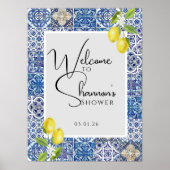 Affiche de bienvenue inspirée par l'Italie | Eléga (Devant)