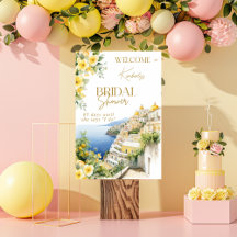 Affiche de bienvenue Italie Positano Fête des mari