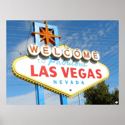 Affiche de bienvenue Las Vegas Closeup Poster Impr (Devant)