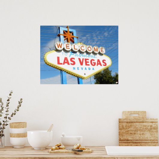 Affiche de bienvenue Las Vegas Closeup Poster Impr (Cuisine)
