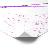 Affiche de bienvenue Lilac Floral Quinceanera (Coin)