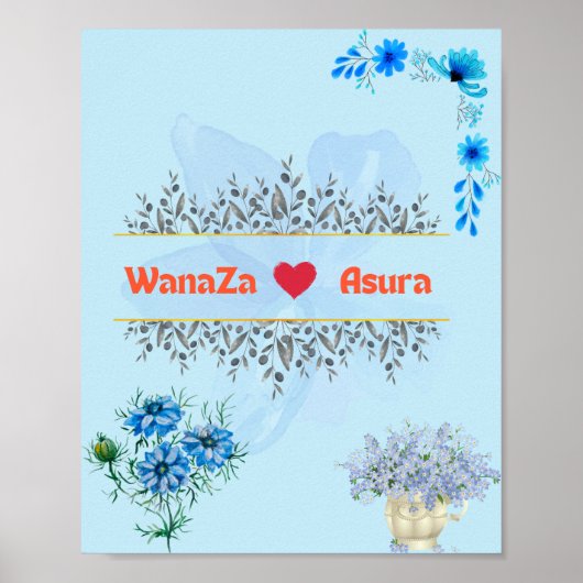 Affiche de bienvenue mariage (Devant)