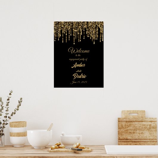 affiche de bienvenue mariage (Cuisine)