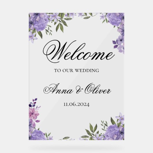 Affiche de bienvenue mariage (Recto)