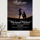 Affiche de bienvenue mariage (Cuisine)