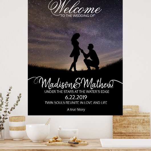 Affiche de bienvenue mariage (Cuisine)
