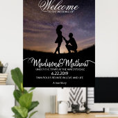 Affiche de bienvenue mariage (Bureau à domicile)