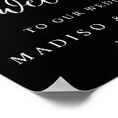 Affiche de bienvenue mariage (Coin)