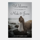 Affiche de bienvenue Mariage acrylique personnalis (Recto)