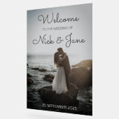 Affiche de bienvenue Mariage acrylique personnalis (Angle)