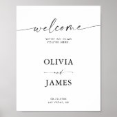 Affiche de bienvenue mariage, Affiche de bienvenue (Devant)