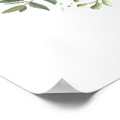 Affiche de bienvenue Mariage Anemone Bouquet (Coin)