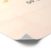 Affiche de bienvenue Mariage Apricot Watercolor (Coin)