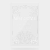 Affiche de bienvenue Mariage Art nouveau (Recto)