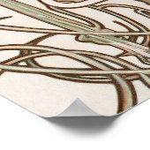 Affiche de bienvenue Mariage Art Nouveau Vintage p (Coin)