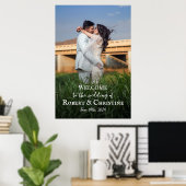 affiche de bienvenue mariage avec photo (Bureau à domicile)