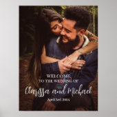 affiche de bienvenue mariage avec photo (Devant)