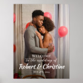 affiche de bienvenue mariage avec photo (Devant)