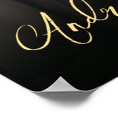 affiche de bienvenue mariage avec photo (Coin)