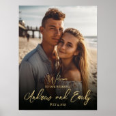 affiche de bienvenue mariage avec photo (Devant)