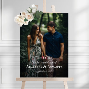 affiche de bienvenue mariage avec photo