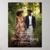 affiche de bienvenue mariage avec photo (Devant)
