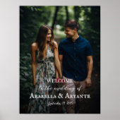 affiche de bienvenue mariage avec photo (Devant)