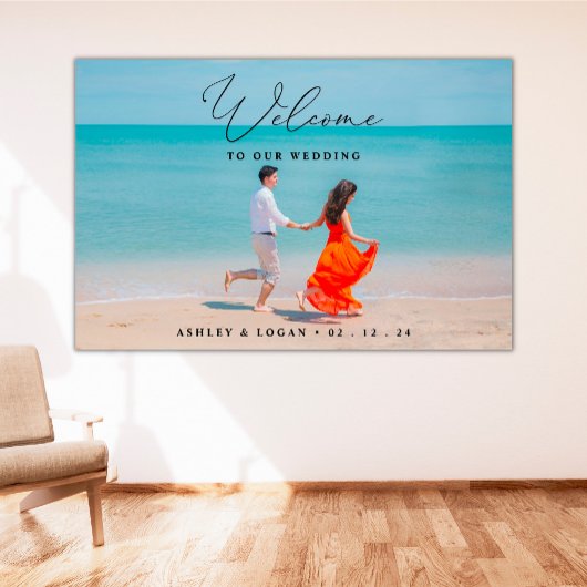 Affiche de bienvenue mariage Avec Photo, Photo Mar