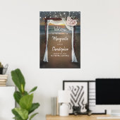 Affiche de bienvenue Mariage Beach Arbor (Bureau à domicile)