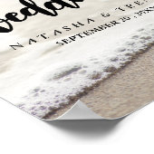 Affiche de bienvenue Mariage Beach Waves (Coin)