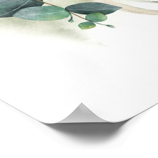 Affiche de bienvenue Mariage blanche Hydrangea et  (Coin)