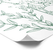 Affiche de bienvenue Mariage Boho Fleur sauvage Sp (Coin)