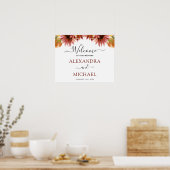 Affiche de bienvenue Mariage campagnard de Sunflow (Cuisine)