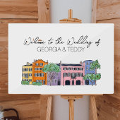 Affiche de bienvenue Mariage Charleston