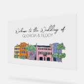 Affiche de bienvenue Mariage Charleston (Angle)