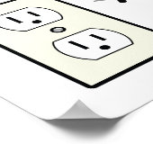 Affiche de bienvenue Mariage conviviale sans prise (Coin)