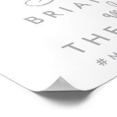 Affiche de bienvenue Mariage d'argent à la main ch (Coin)