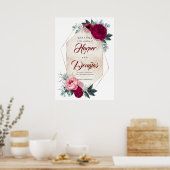 Affiche de bienvenue Mariage de automne de la Bour (Cuisine)