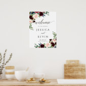 Affiche de bienvenue Mariage de Blush et de Bourgo (Cuisine)