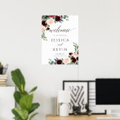 Affiche de bienvenue Mariage de Blush et de Bourgo (Bureau à domicile)