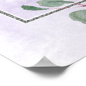 Affiche de bienvenue Mariage de Boho Floral violet (Coin)