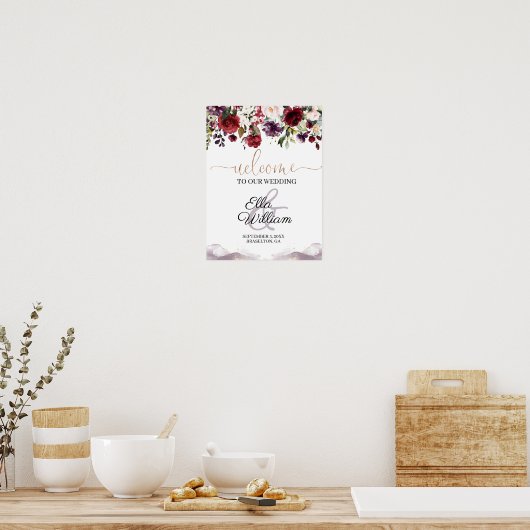 Affiche de bienvenue Mariage de Bourgogne (Cuisine)
