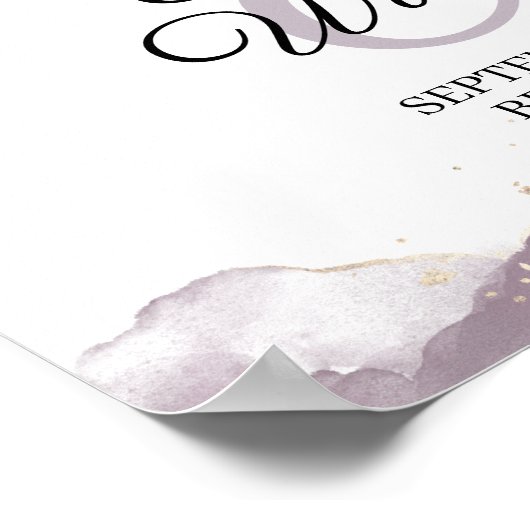 Affiche de bienvenue Mariage de Bourgogne (Coin)