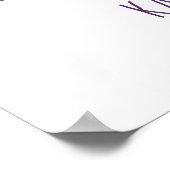 Affiche de bienvenue Mariage de calligraphie bross (Coin)