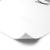 Affiche de bienvenue Mariage de calligraphie bross (Coin)