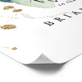 Affiche de bienvenue Mariage de calligraphie Eucal (Coin)