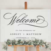 Affiche de bienvenue Mariage de calligraphie Tourb