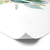 Affiche de bienvenue Mariage de couronne florale à (Coin)