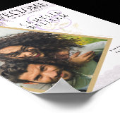 Affiche de bienvenue Mariage de dentelle de purple (Coin)